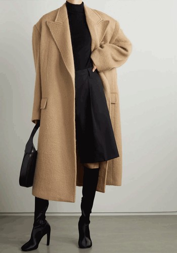 John Oversized Wool-Blend Coat from Frankie Shop