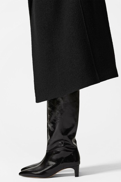 Pointed-Toe Knee-High Boots