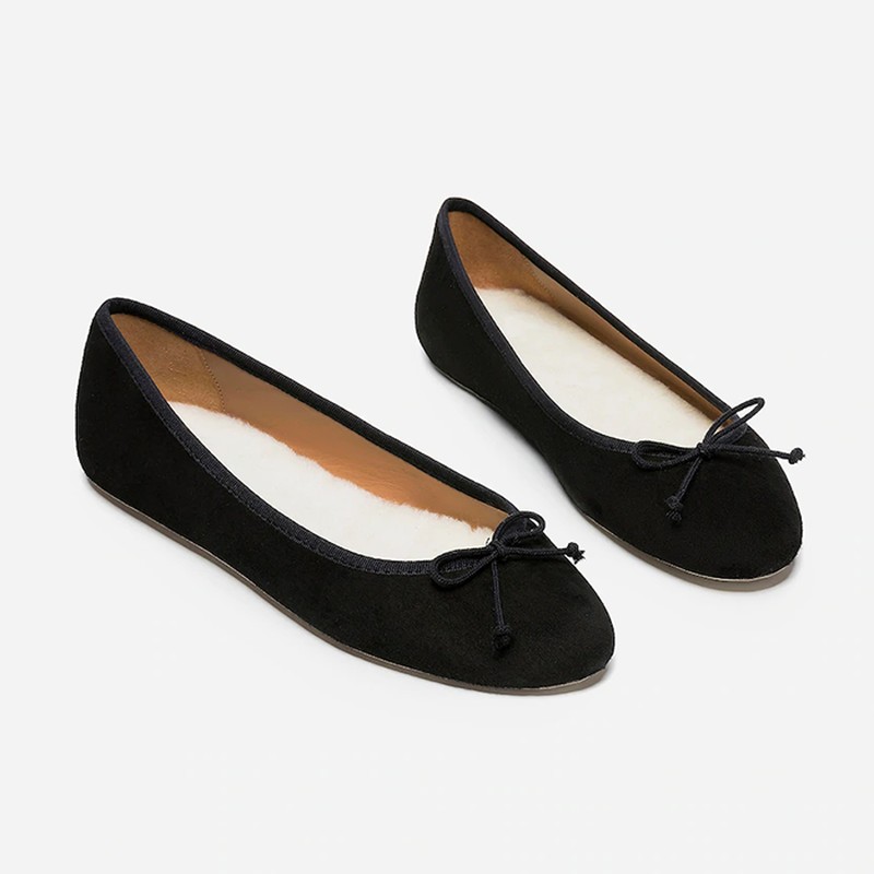 Anna Suede Flats from Flattered