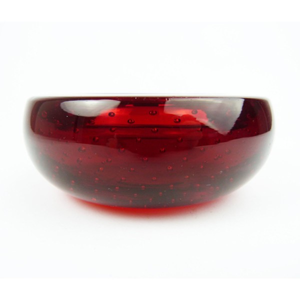 Whitefriars Red Glass Dish from Vintage 