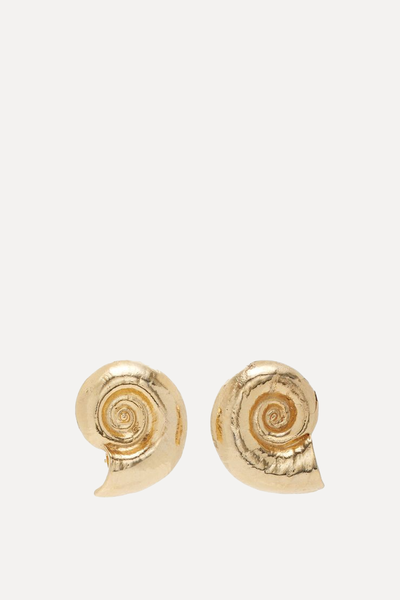 24K Gold-Plated Shell Earrings from Ben Amun