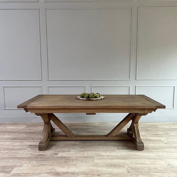 Reclaimed Oak Extending Dining Table from Home Barn