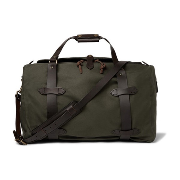 Leather-Trimmed Twill Duffle Bag from Filson