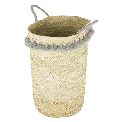 Fluorspar Laundry Basket With Tassels