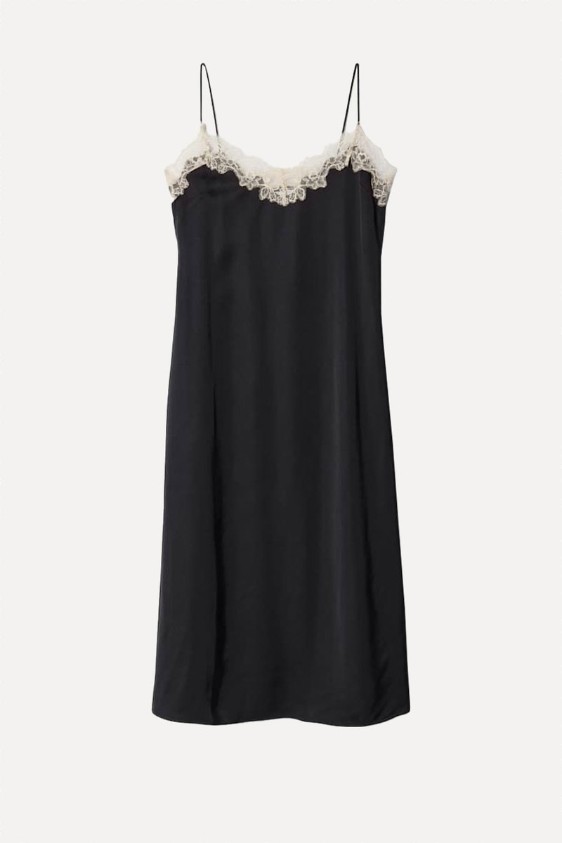 Satin Slip Midi Dress