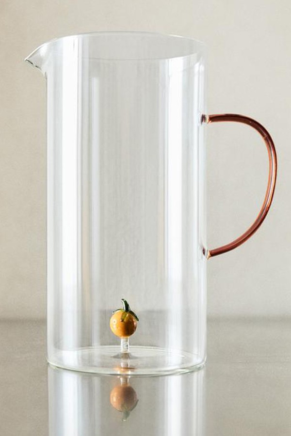 Orange Glass Jug With Handle from Zara Home