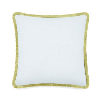 Fringe Linen ‘Dove’ Cushion from Host Home