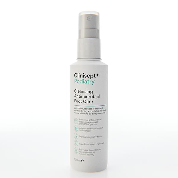 Cleansing Antimicrobial Foot Care Spray from Clinisept+ Podiatry