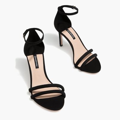 Black Stiletto Heel Sandals from Stradivarius