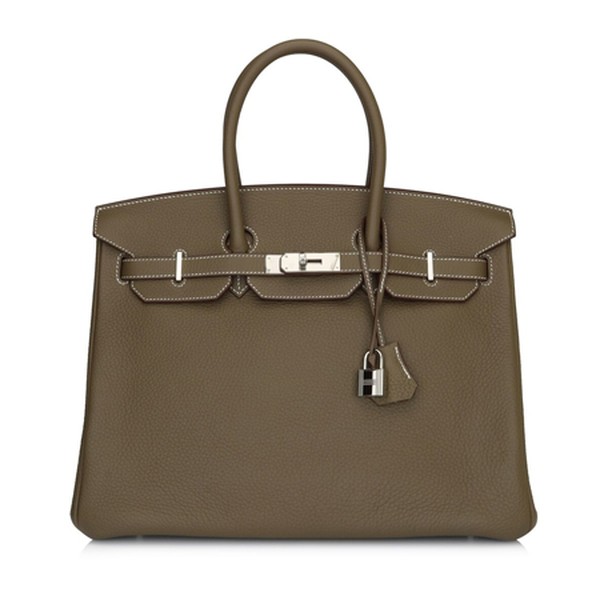 Birkin 35cm Etoupe Togo Leather With Hardware Stamp from Hermes