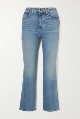 Vivian Cropped High-Rise Bootcut Jeans from Khaite