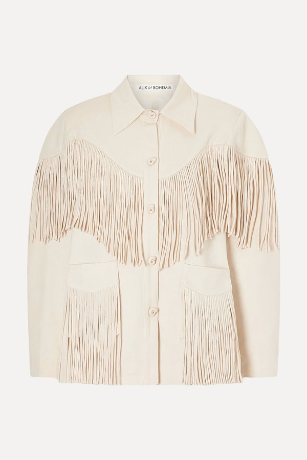 Jude Fringed Cotton-Canvas Jacket from Alix Of Bohemia
