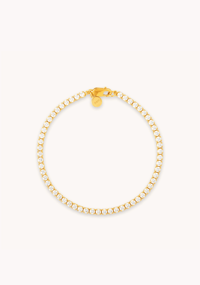 Bold Tennis Chain Bracelet In Gold