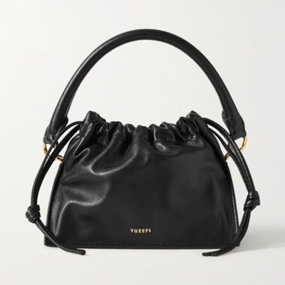 Black Bom Mini Leather Tote from Yuzefi