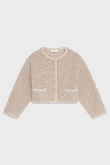 Cardigan Jacket In Alpaca Wool from Celine