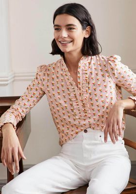 Ruffle Front Jersey Top from Boden