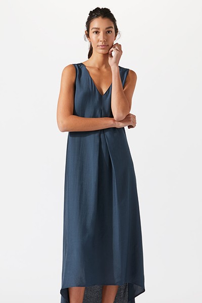 Silk Viscose Maxi Dress