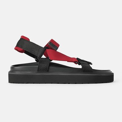 Flat Sporty Sandals With Straps from Zara