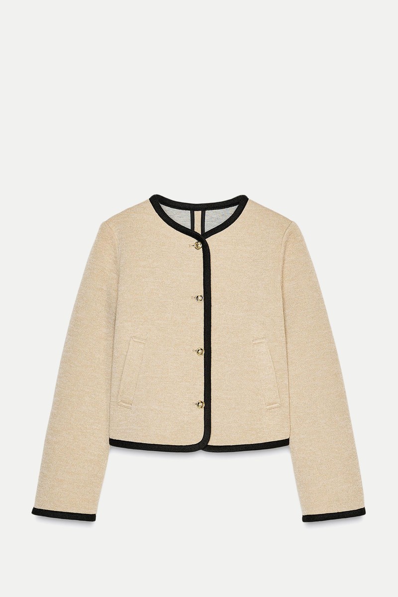 Short Jacket With Trims