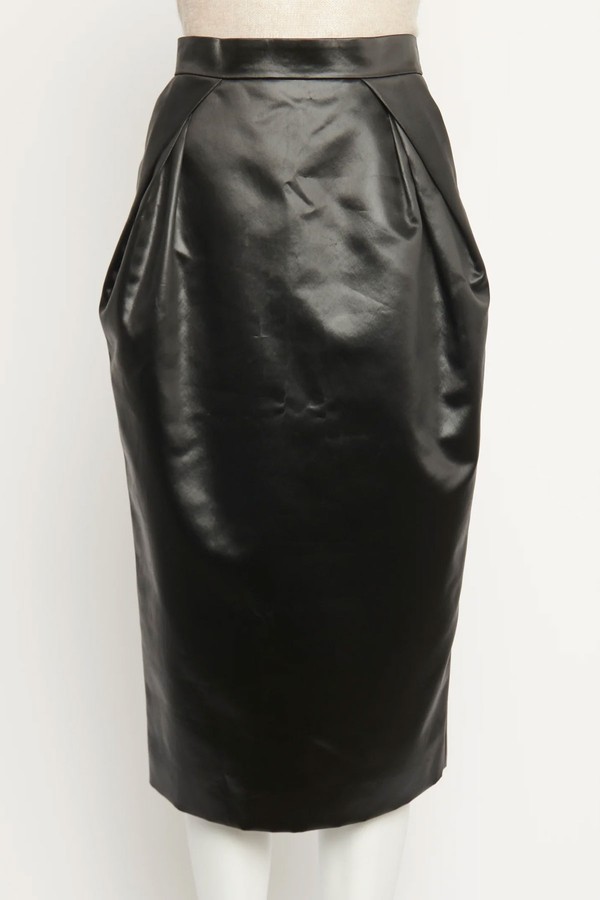 2023 Satin Pleated Preowned Skirt from Maison Margiela