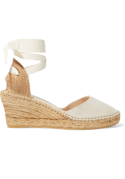 Stina Suede Wedge Espadrilles