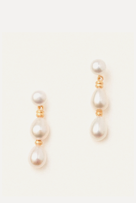 Patsy Earrings With Pearl from Carousel Jewels 