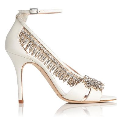 Dahlia Ivory Crystals Formal Sandals