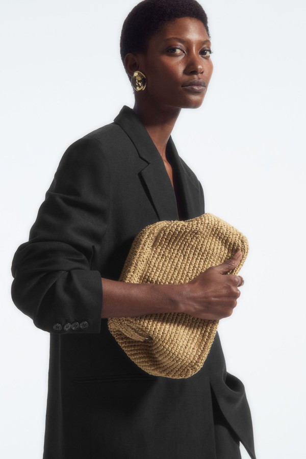 Raffia Framed Clutch from COS