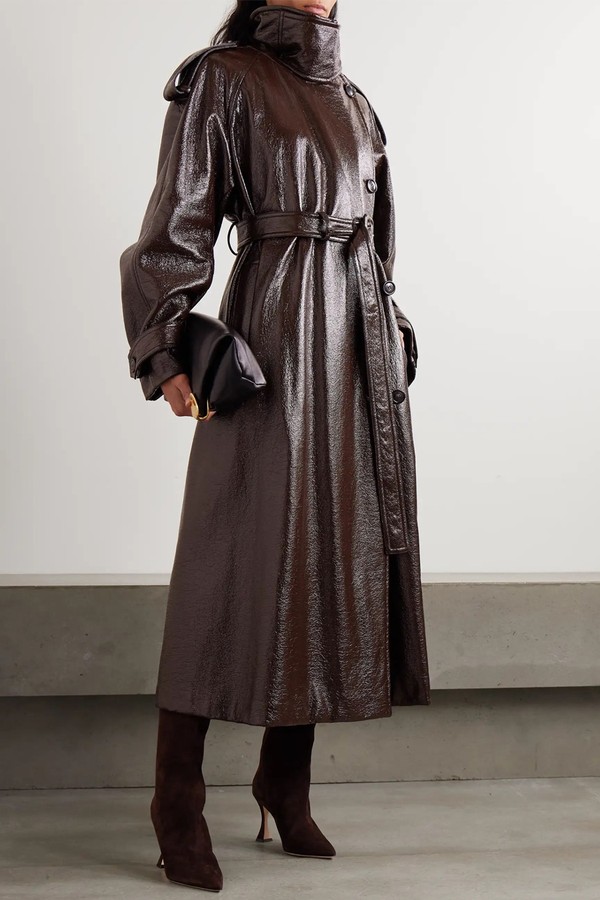 Bairo Coated-Cotton Trench Coat from SPORTMAX