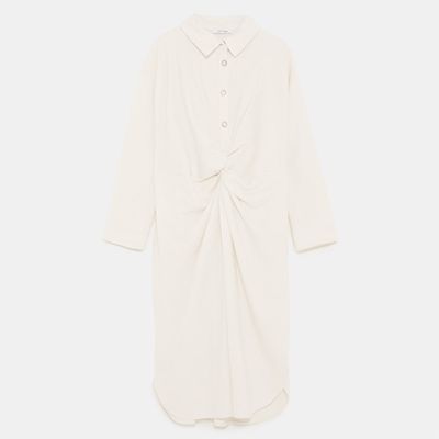 Shirt Dress With Knot from Zara
