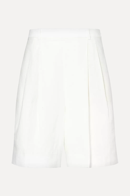 Pleated Straight-Leg Linen Shorts from Polo Ralph Lauren