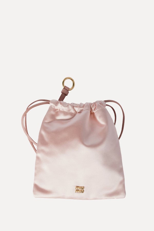 Satin Makeup Bag from Miu Miu
