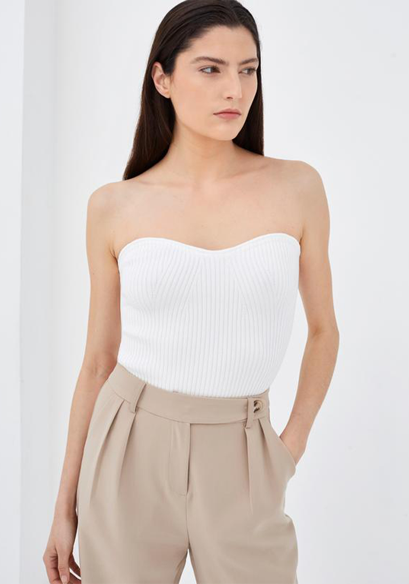 Royal Bandeau Knitted Top from 4th & Reckless