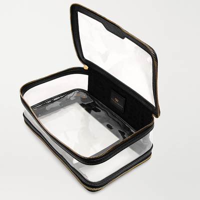 Leather-Trimmed PVC Cosmetics Case from Anya Hindmarch