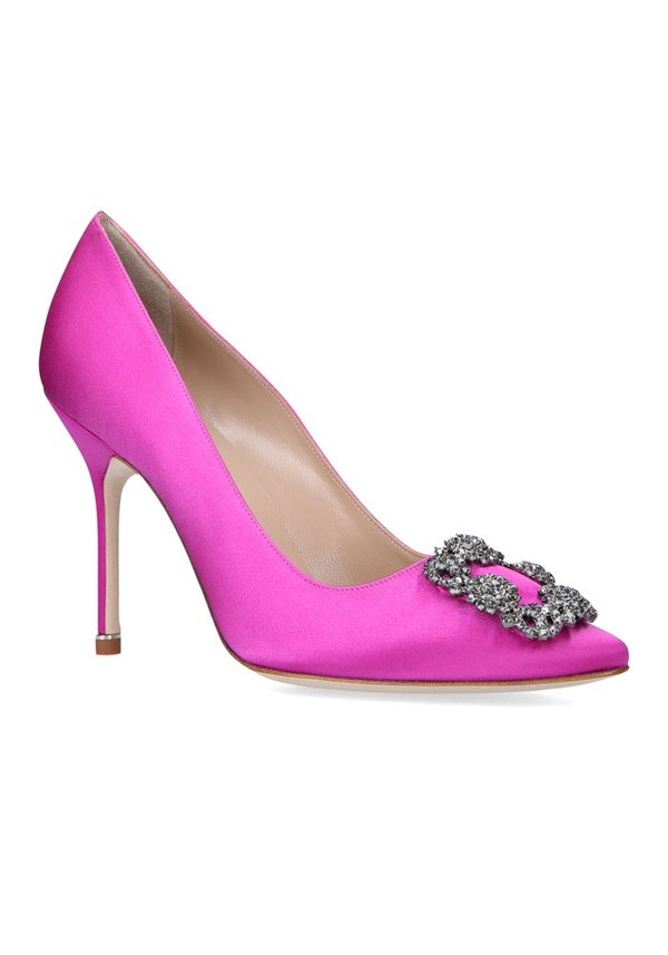 Satin Hangisi Pumps 105 from Manolo Blahnik