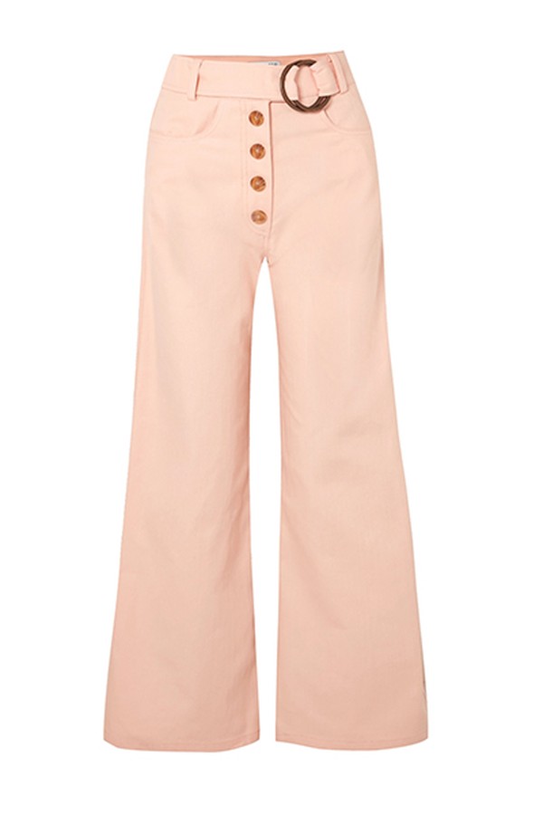 Emily Belted High-Rise Wide-Leg Jeans from Rejina Pyo