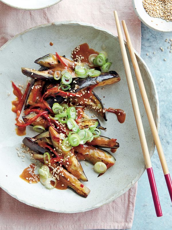 Aubergines In A Spicy Peanut Sauce