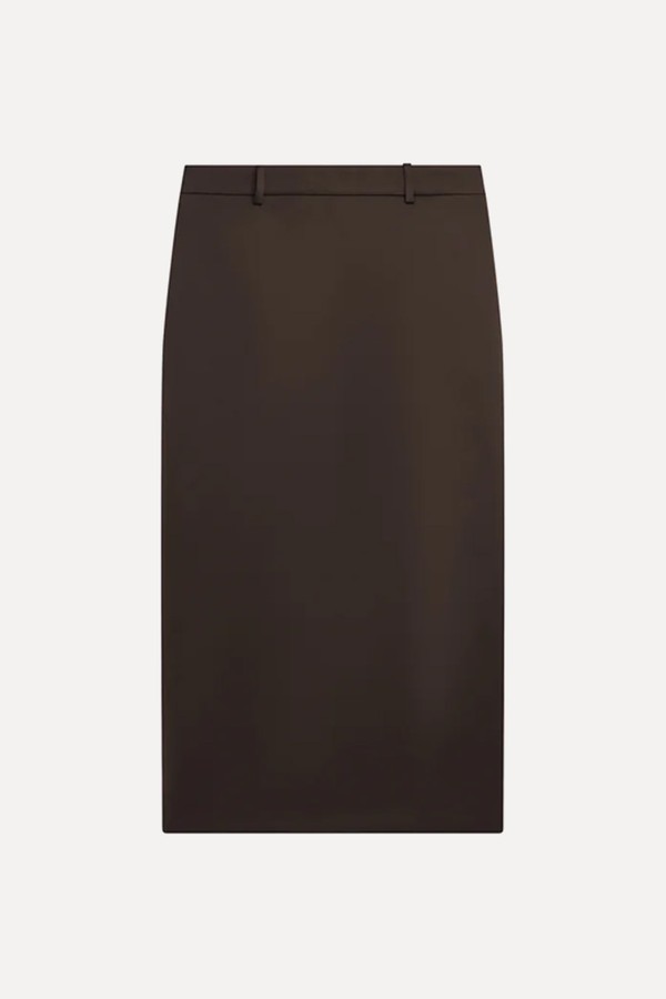 Alrose High-Rise Woven Midi Skirt from THE FRANKIE SHOP