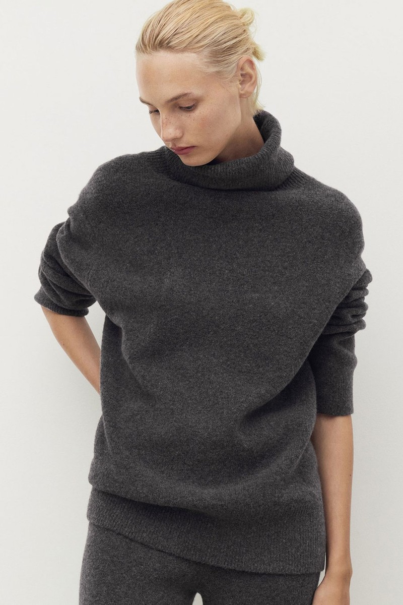 Turtleneck Knit Sweater from Mango
