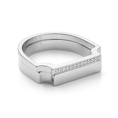 Signature Plain & Diamond Ring Set