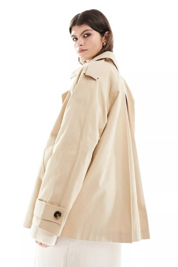 Short Oversized Trench Coat from ASOS