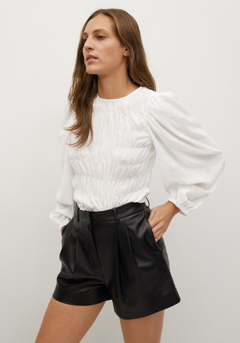 Elastic Panel Blouse from Mango