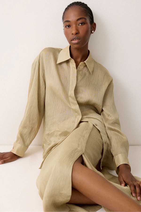 Textured Cocoon Shirt from Jigsaw