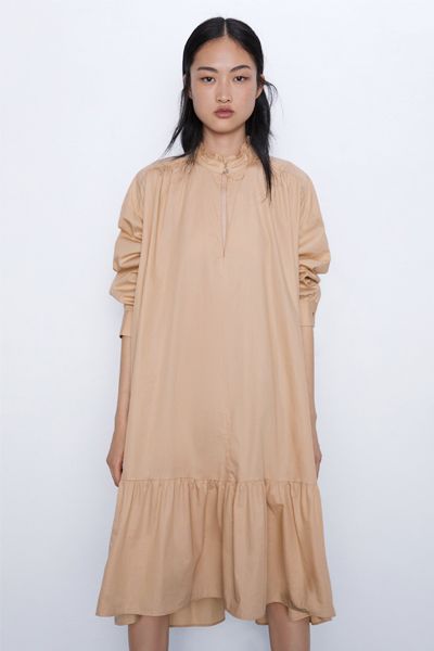 Ruffled Poplin Dress from Zara