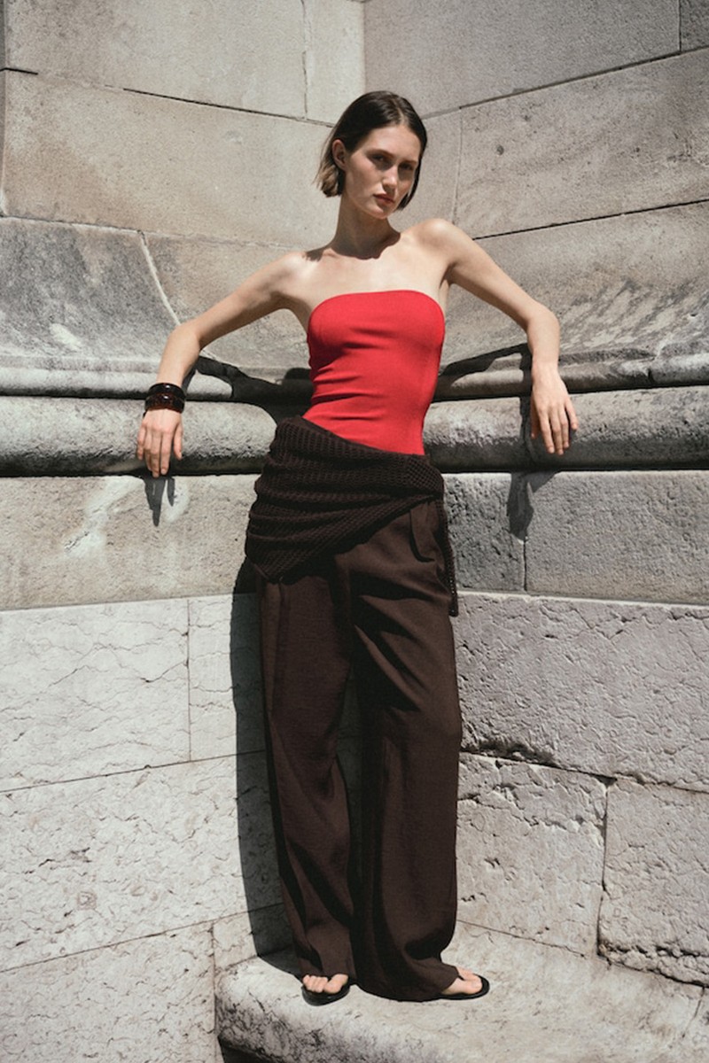 Strapless Fitted Top from Mango