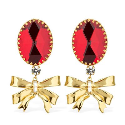 Ribbon Clip-On Earrings from Alessandra Rich