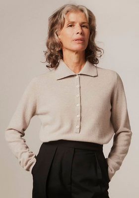Fidra Collar Knit Lambswool Sweater