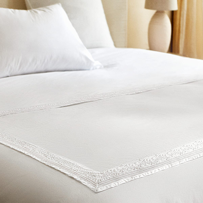 Embroidered Floral Percale Duvet Cover from Zara