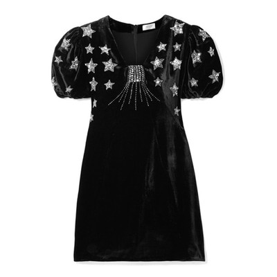 Bambi Sequin-Embellished Velvet Mini Dress from Rixo