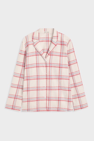 Long-Sleeved Extra Warm Check Shirt from Oysho